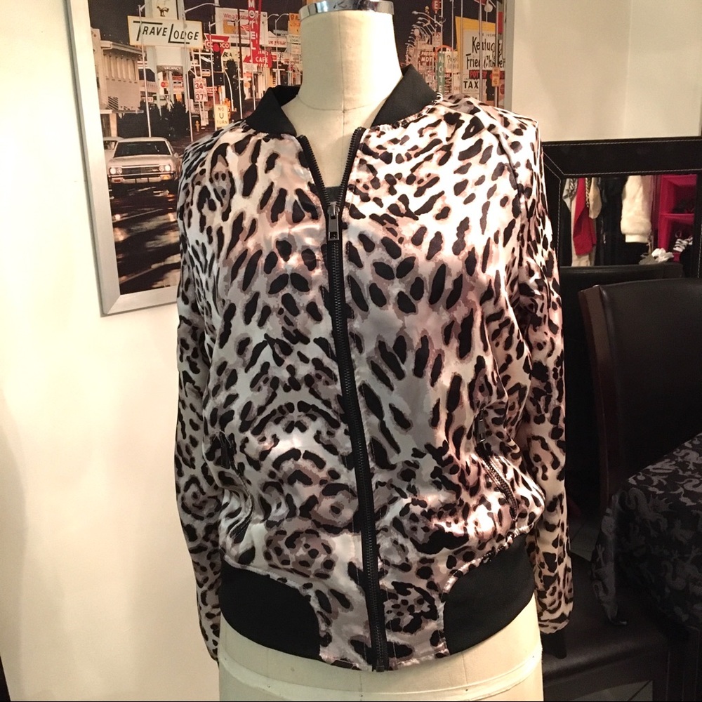 Charlotte Russe Animal Print Jacket